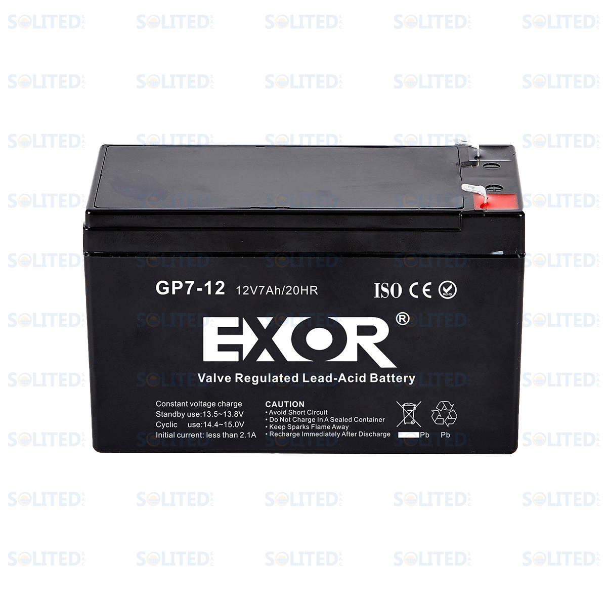 BATERÍA EXOR 12V 7AH