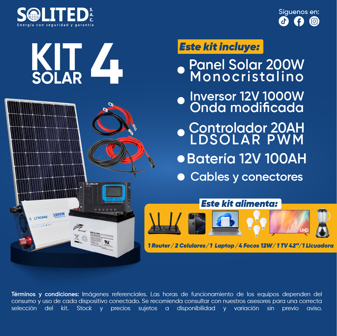 KIT SOLAR 4