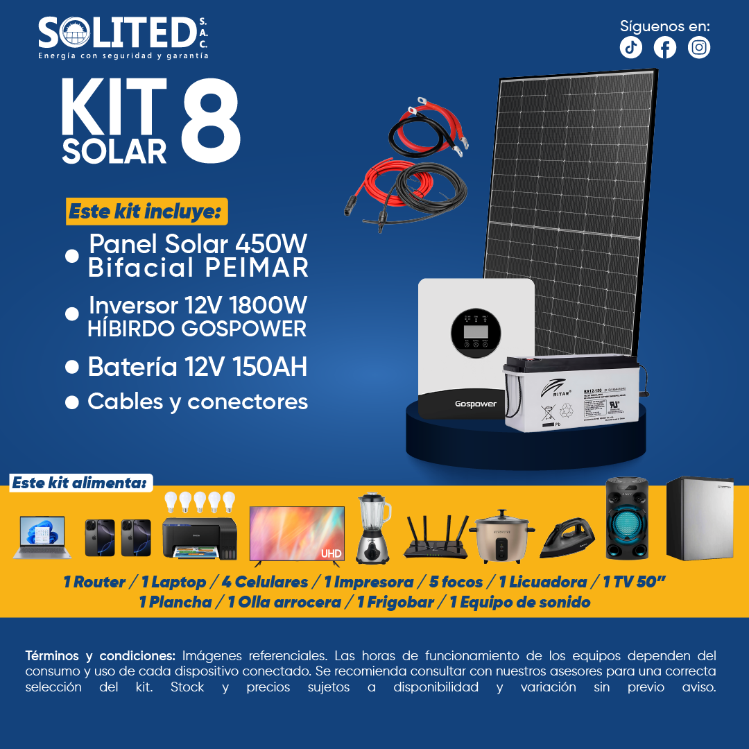 KIT SOLAR 8