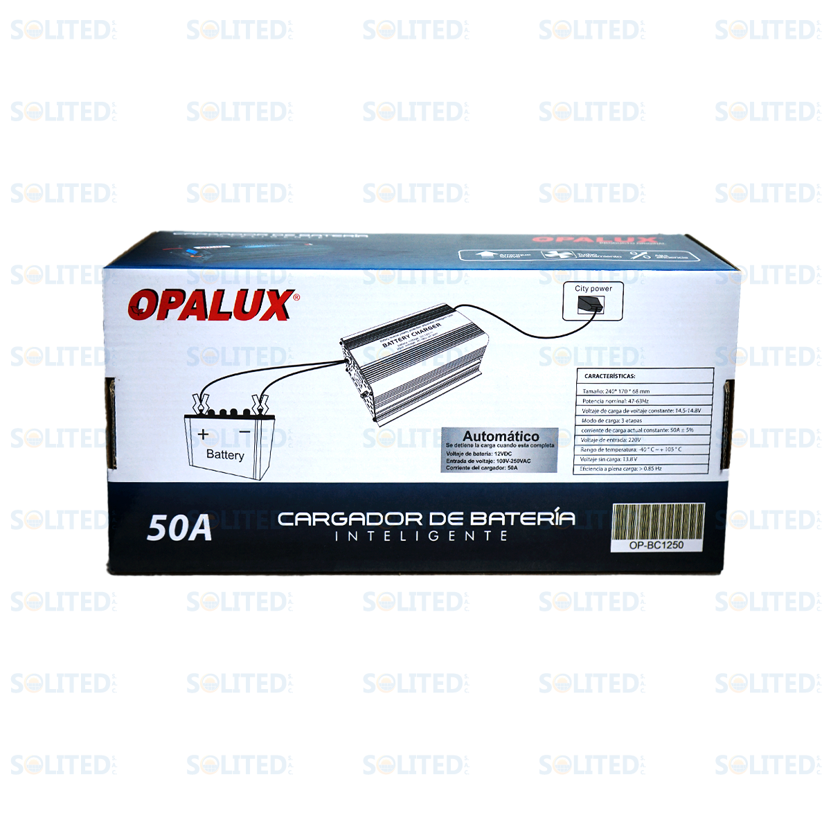 CARGADOR DE BATERÍA OPALUX 50AH - Imagen 2