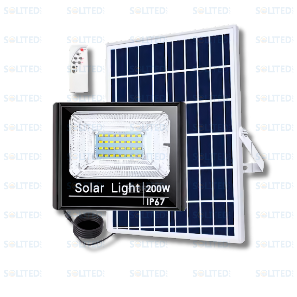 SOLAR LIGHT MODELO TC 200W Y ÁNGULO DE APERTURA DE 120°